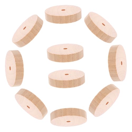 Lurrose 10 Stück Holz-bastelräder 45 Mm Durchmesser 10 Mm Für Holzspielzeug Für Jungen Und Mädchen Lurrose 10 Stück Holz-bastelräder 45 Mm Durchmesser 10 Mm Für Holzspielzeug Für Jungen Und Mädchen von Lurrose