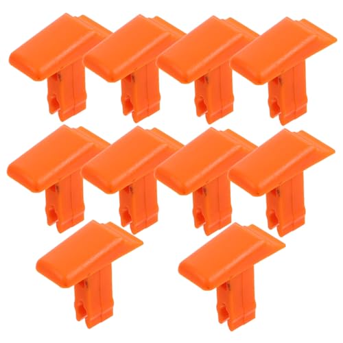 Lurrose 10 Stück Robuste Kunststoffverschluss Accessoires Universeller Orangefarbener Ersatz für Leiterknopf für Einfache Anpassungen von Lurrose