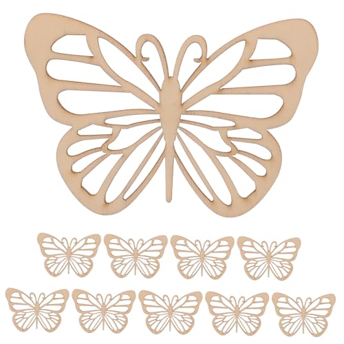 Lurrose 10stücke Holz Schmetterling Holzschnitt Für Bastelprojekte Unbemalt Für Hochzeitsdekoration Und Kreative Heimprojekte Lurrose 10stücke Holz Schmetterling Holzschnitt Für Bastelprojekte Unbemalt Für Hochzeitsdekoration Und Kreative Heimprojekte von Lurrose