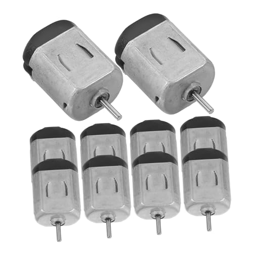 Lurrose 10 Stück Teiliges Mini Dc Motor Langlebige Hobby Getriebemotoren Kompakt und Vielseitig für DIY Kinderprojekte Elektrische Fans und Wissenschaftliche Experimente von Lurrose