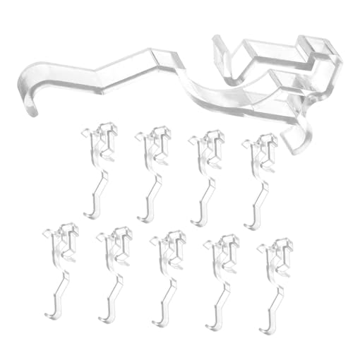 Lurrose 10 Stück Teiliges Transparente Valance Clips für Jalousien Robuste Kunststoffhalter für Vorhangreparatur Unsichtbare Fenster Rollos Befestigung Sicherer Halt ohne Beschädigung von Lurrose