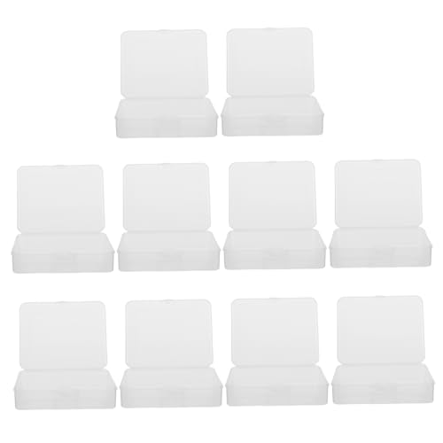 Lurrose 10stücke Aufbewahrungsbox Aus Kunststoff Durchsichtige Mini-plastikbox Für Perlen Rechteckiger Organizer Mit Klappdeckel Kleine Behälter Für Schmuckherstellung DIY Und Lurrose 10stücke Aufbewahrungsbox Aus Kunststoff Durchsichtige Mini-plastikbox Für Perlen Rechteckiger Organizer Mit Klappdeckel Kleine Behälter Für Schmuckherstellung DIY Und von Lurrose