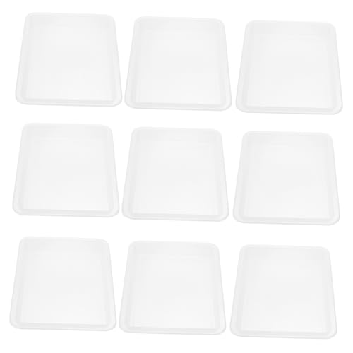 Lurrose 10stücke Kunststofftablett Für Schulaktivitäten Kunststoff Trays Für Unterricht Maltablett Organizer Durchsichtiges Kunststofftablett Stapelbar Für Perlen Und Bastelmaterial von Lurrose