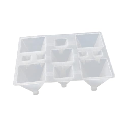 Lurrose 11 Pyramidenformen Für Harz Formen Für Eiswürfel Mini-kerzen Silikonformen Für Fudge-formen Handgemachte Seifenform Spitzkerze Harzwürfel Kuchenform Verbunden Weiß Lurrose 11 Pyramidenformen Für Harz Formen Für Eiswürfel Mini-kerzen Silikonformen Für Fudge-formen Handgemachte Seifenform Spitzkerze Harzwürfel Kuchenform Verbunden Weiß von Lurrose