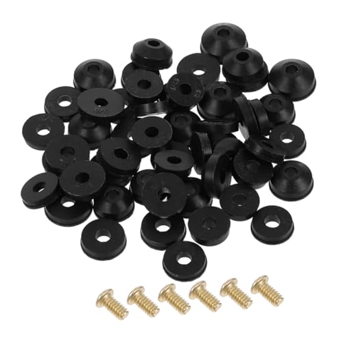 Lurrose 116 Stück Teiliges Gummi dichtungsset für Wasserhähne Flache und Abgeschrägte Unterlegscheiben zur Reparatur von Küchen Badezimmerarmaturen Geeignet für Gartenschläuche und von Lurrose