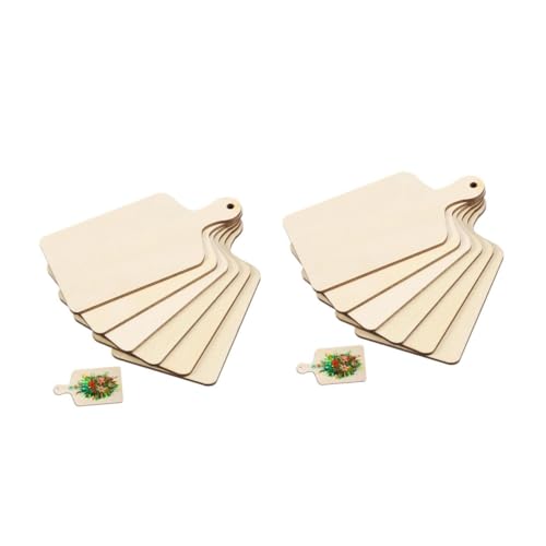 Lurrose 12 Stück Teiliges DIY Holztablett Mini Holz Schneidebretter zum Bemalen Obst Servierteller Robustes Langlebiges Material als Handwerkliches Kreativspielzeug und Servierplatte Lurrose 12 Stück Teiliges DIY Holztablett Mini Holz Schneidebretter zum Bemalen Obst Servierteller Robustes Langlebiges Material als Handwerkliches Kreativspielzeug und Servierplatte von Lurrose