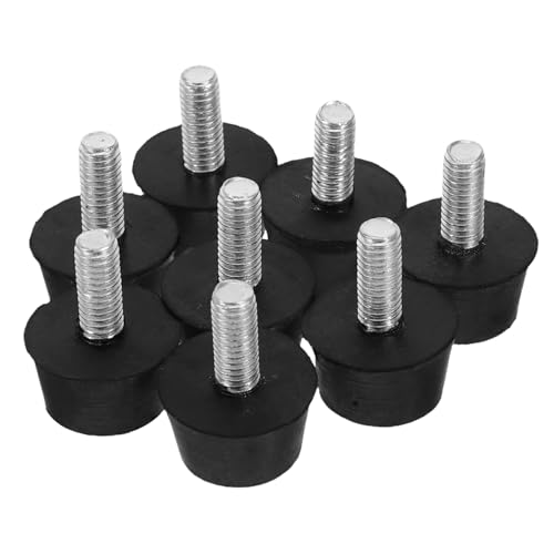 Lurrose 12stücke Möbel-nivellierfüße Zum Einschrauben Verstellbare Gummifüße Mit Schraubenmechanismus Für Tischbein-stabilisierung Bodenschutz-Polster Für Schränke Stühle Und von Lurrose