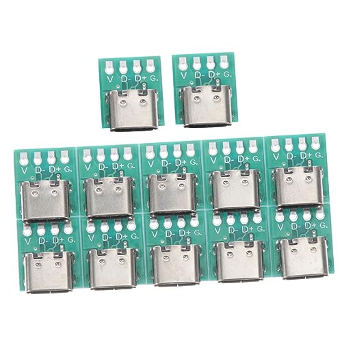 Lurrose 12stücke USB c Anschlussplatine PCB Für Datenleitung USB c Buchse Adapter Zubehör Lurrose 12stücke USB c Anschlussplatine PCB Für Datenleitung USB c Buchse Adapter Zubehör von Lurrose