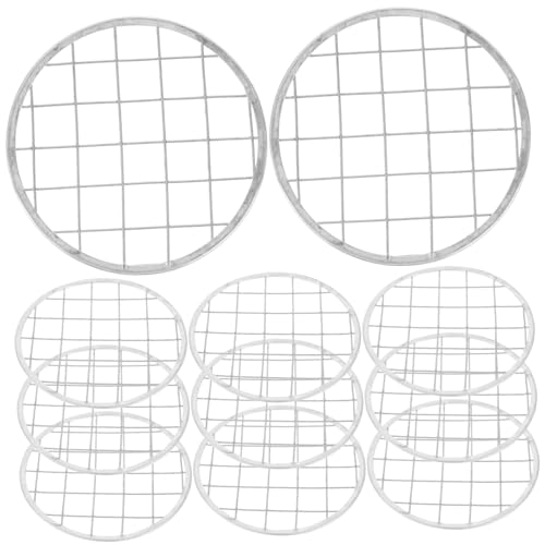 Lurrose 12stücke Pack Metall-stift-halter-gitter Wiederverwendbares Metall-blumengitter Für Einmachgläser Vasenblumengitter Aus Für Blumenarrangements von Lurrose
