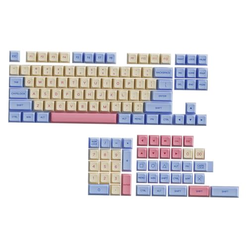 Lurrose 132stücke Tastenkappen Aus -Material Ersatz-tastenkappen Mechanische Tastaturen Mit Dekorativem Design Für Gaming-tastaturen von Lurrose