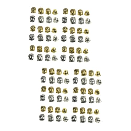 Lurrose 160 Stk doppelseitiger Buddha-Kopf Abstandshalter zur Herstellung von Buddha-Schmuck Mini-Laternen Doppelseitige Buddha-Kopfperlen Abstandsperlen Armbandperlen aus Lurrose 160 Stk doppelseitiger Buddha-Kopf Abstandshalter zur Herstellung von Buddha-Schmuck Mini-Laternen Doppelseitige Buddha-Kopfperlen Abstandsperlen Armbandperlen aus von Lurrose