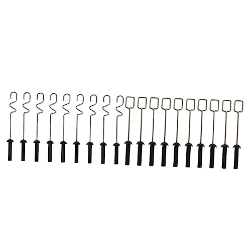 Lurrose 1Set Rührkopf Reinigungsstab Airbrush Tragbarer Polierer Rostfreier Rührer Mini Hautpflege Elektrischer Schneebesen Automatischer Power Flipper Elektrischer Handmixer 20pcs von Lurrose