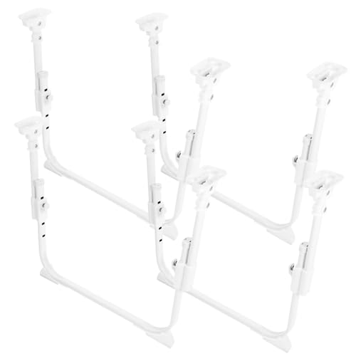 Lurrose 2 Paare Tragbare Tischbeine Verstellbare Beine Bettbeine Kleiner Klapptisch Tischbeine Liefern Klapptisch Mit Ausziehbaren Beinen Tischbein-Hardware Weiß Eisennylon von Lurrose