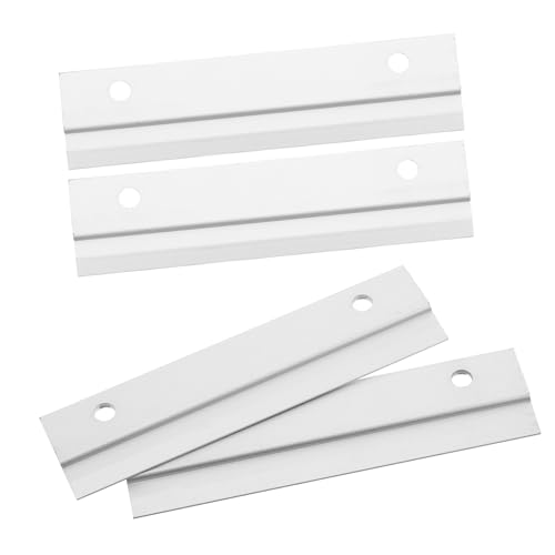Lurrose 2 Paare Z-klemmen Bilderaufhänger aus Aluminium Ineinandergreifendes Französisches Cleat Wandmontage Schwere Bilder und Kunstwerke Stabile Halterung für Büro und Zuhause von Lurrose