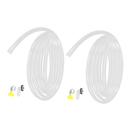Lurrose 2 Sätze Abflussrohr der Klimaanlage Ablaufschlauch Adapter AC-Ablaufschlauchverlängerung Universeller AC-Ablaufschlauch schlauch anschluss klimaanlage PVC Transparent von Lurrose