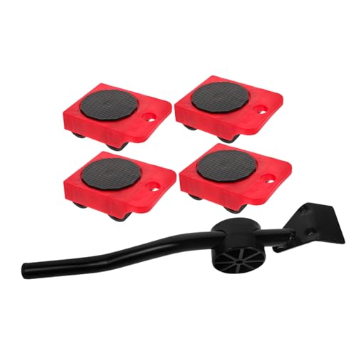 Lurrose 2 Sätze Bewegung Artefakt -Set Schwer Ziehen Um Möbeltransportrolle Werkzeug Beweger Rollen Dolly Möbellifter Möbel Hebeset Möbel Lift Moving Tool Möbelheber Mover-Tool Schwarz Abs von Lurrose