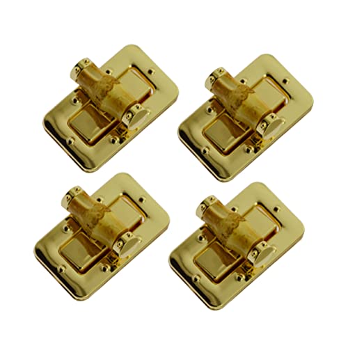 Lurrose 2 Sätze Handtaschenschloss Brieftasche Geldbörsen Taschenzubehör Grifftaschen Craft Lock Reisezubehör Gepäckband Riegel Antike Schrankschlösser Beutel Koffer Golden 4 Stücke * 2 von Lurrose