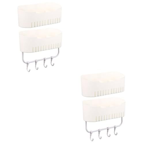 Lurrose 2 Sätze Lagerregal Aufbewahrungsbox Übertüraufbewahrung Badezimmer Hardware Badezimmer Organizer Duschregale Handtuchhalter Für Badezimmer Duschzubehör Badezimmerregal 2 Stück * 2 von Lurrose