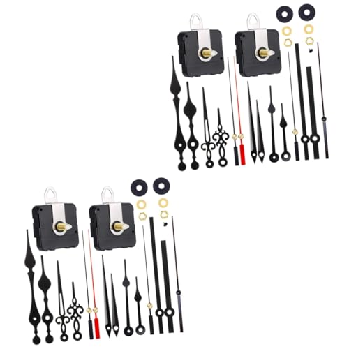 Lurrose 2 Sätze Set Set Uhr-kit Silberuhr Klein Retro Für Einfach Netz Uhrenbausatz Skelett Modern Drinnen Bausätze DIY -uhrenmechanismus Digitaluhr Mit Großem Display Ticken Plastik von Lurrose