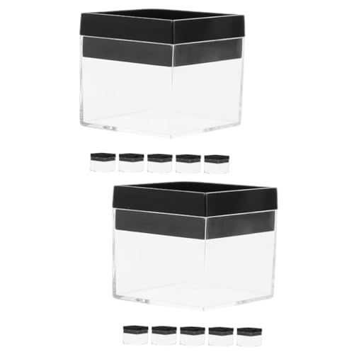 Lurrose 2 Sätze Transparente Displaybox Fall Anzeige Schmuck Juwelierorganisator Aufbewahrungsbehälter Für Edelsteine Musterkoffer Übersichtliche Vitrinen Probenbehälter P.s 6 Stück * 2 von Lurrose