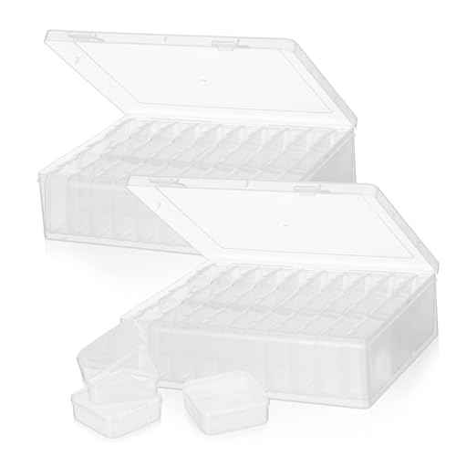 Lurrose 2 Sätze Transparente Kunststoff Aufbewahrungsbox mit Fächern Organizer für Schmuck Perlen und Kleinteile Stapelbar Vielseitig für Bastelbedarf und Kleine Haushaltsgegenstände Lurrose 2 Sätze Transparente Kunststoff Aufbewahrungsbox mit Fächern Organizer für Schmuck Perlen und Kleinteile Stapelbar Vielseitig für Bastelbedarf und Kleine Haushaltsgegenstände von Lurrose