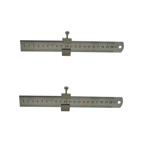 Lurrose 2 Sätze Verdickter Stahlplattenlineer Zentimeter Standard Lineal Metrisches Lineal Aus Stahl Lineal Mit Messskala Werkzeug Herrscher Messen Messung Starr Rostfreier Stahl Silber Lurrose 2 Sätze Verdickter Stahlplattenlineer Zentimeter Standard Lineal Metrisches Lineal Aus Stahl Lineal Mit Messskala Werkzeug Herrscher Messen Messung Starr Rostfreier Stahl Silber von Lurrose