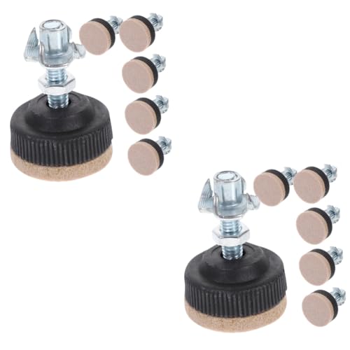 Lurrose 2 Sätze Verstellbare Füße Für Möbel Verstellbare Beine Kabinettsniveau Füße Beine Für Schreibtische Beinausgleicher Pads Einstellbar Essen Black Plastik 6 Stück * 2 von Lurrose
