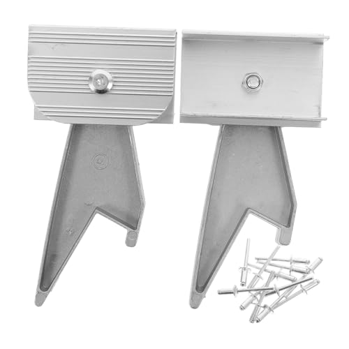 Lurrose 2 Stück Aluminiumlegierung Leiter Ersatzteile Teleskopleiter Haken Stabilisator Sicherer Halt Reverse Tooth Feder Dreieck Teil für Zuhause Büro Baustelle von Lurrose