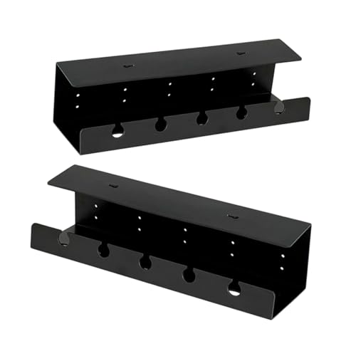 Lurrose 2stücke Schreibtisch-klemmregal Für Kabelmanagement Seite Schreibtischs Und Regaleinheit Kabel-Organizer Und Aufbewahrungsbox von Lurrose