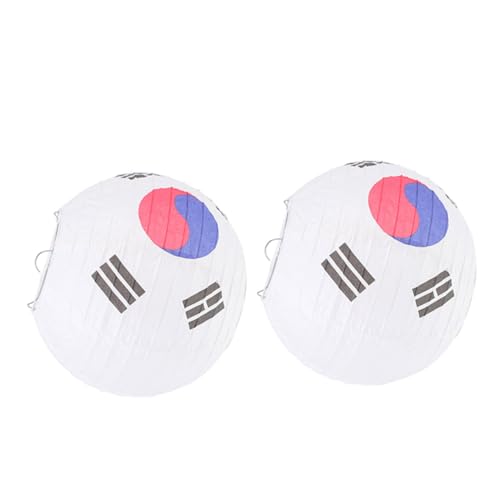 Lurrose 2 Stück Koreanische Papierlaternen Faltbare Taegukgi Laternen Dekorative Hängelampe Runde Laterne für Hochzeiten Geburtstagsfeiern und Kulturelle Anlässe Lurrose 2 Stück Koreanische Papierlaternen Faltbare Taegukgi Laternen Dekorative Hängelampe Runde Laterne für Hochzeiten Geburtstagsfeiern und Kulturelle Anlässe von Lurrose