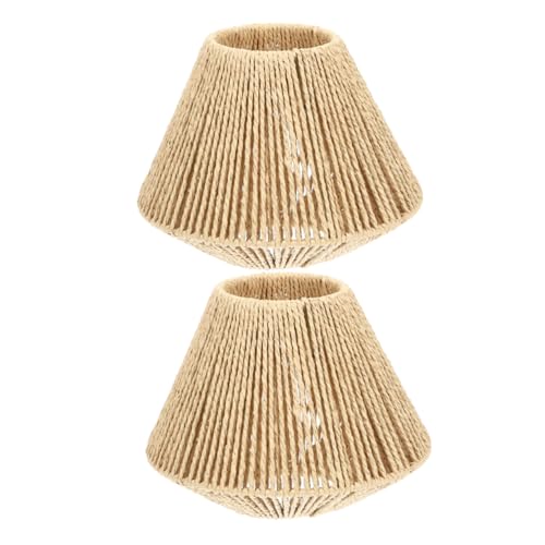 Lurrose 2 Stück Handgewebte Lampenschirme aus Papierseil Rustikaler Boho stil Hohler Pendelleuchtenschirm für Restaurant Teestube Hotpot laden Dekorative Vintage hängelampen Lurrose 2 Stück Handgewebte Lampenschirme aus Papierseil Rustikaler Boho stil Hohler Pendelleuchtenschirm für Restaurant Teestube Hotpot laden Dekorative Vintage hängelampen von Lurrose