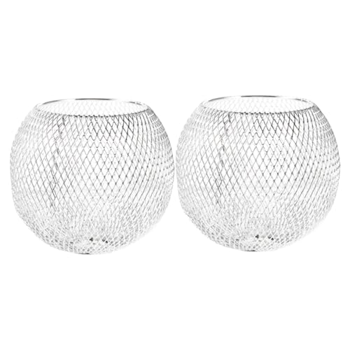 Lurrose 2 Stück Handgewebter Lampenschirm Metallkäfig Offenes Design Dekorative Pendelleuchte Lampenschirme aus Eisen draht für Wohnzimmer Esszimmer Schlafzimmer Lurrose 2 Stück Handgewebter Lampenschirm Metallkäfig Offenes Design Dekorative Pendelleuchte Lampenschirme aus Eisen draht für Wohnzimmer Esszimmer Schlafzimmer von Lurrose