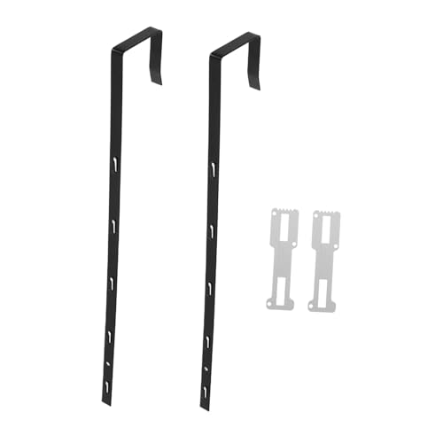 Lurrose 2 Stück Heavy Duty Metall Spiegelaufhänger mit Verstellbaren Haken Türspiegel Halterung für Kleine Räume Robuste Tür Montage Spiegelhalterung Teilig von Lurrose