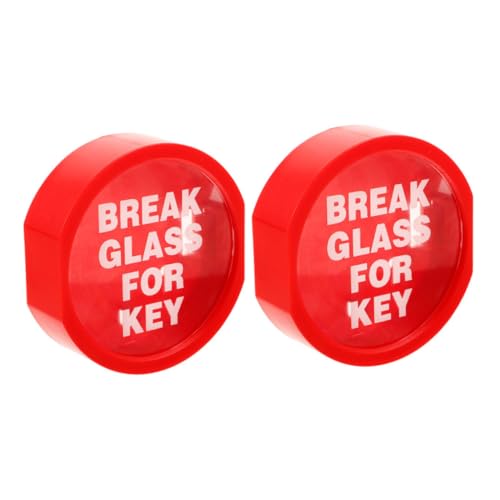 Lurrose 2 Stück Notfall Türschlossbox Wandmontierte Schlüsselaufbewahrungsbox mit Glasbruchfunktion für Geeignet für Notfälle und Sichere Aufbewahrung von Schlüsseln und Karten von Lurrose