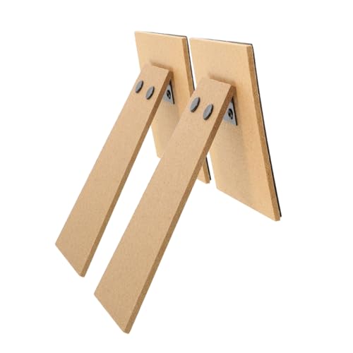 Lurrose 2 Stück Teiliges Holz Bilderrahmen Rückwand Ständer Selbstklebende Staffelei Halterung für Tischdisplay Stabile Unterstützung Einfach zu Montieren Geeignet für Verschiedene von Lurrose