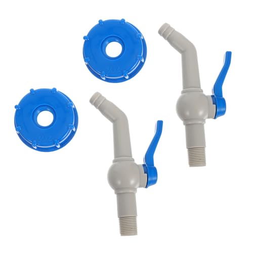 Lurrose 2 Stück Teiliges Ibc Tank Adapter aus Kunststoff Gewindeanschluss Absperrventil für Wassertank Kompatibel Auslaufsicher Leicht und Tragbar Geeignet für Gartenschläuche und von Lurrose