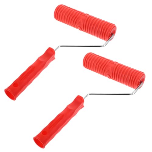 Lurrose 2 Stück Teiliges Muster-strukturroller Robustem Silikon für Gerade Maserung Prägenden Relief Geeignet für Wand- Decken Boden-diy-dekorationen von Lurrose