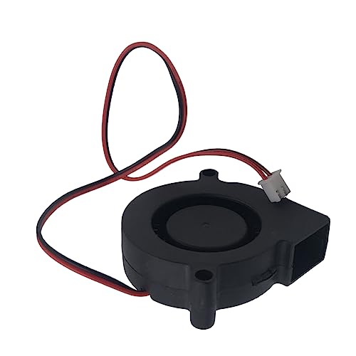 Lurrose 2 Stücke Radial Gebläse Lüfter für Drucker Geräuscharmer Kühlventilator mit Hydrauliklager für Effektive Wärmeableitung und Einfache Installation von Lurrose