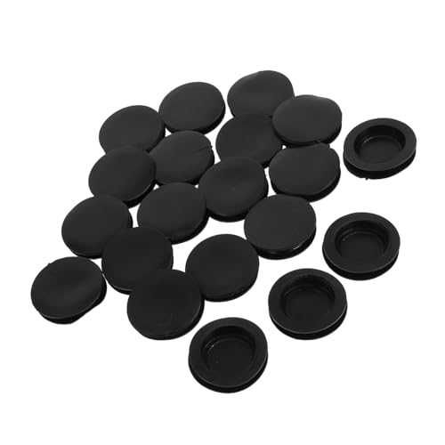 Lurrose 20 Stück Teiliges Runde Gummistopfen als Piggy Bank Verschluss Flexible Schwarze Gummipfropfen für Sparbüchsen Einsetzbar für Flaschen und Vorratsdosen Einfach zu Verwenden von Lurrose