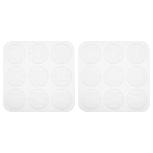 Lurrose 2St Chip-Silikonform Münzen für Kinder tuile Formen silikon Formen für Epoxidharz Silikonformen für DIY-Kristall-Epoxy-Form Epoxid-Gießform silikon DIY Formen DIY-Form von Lurrose