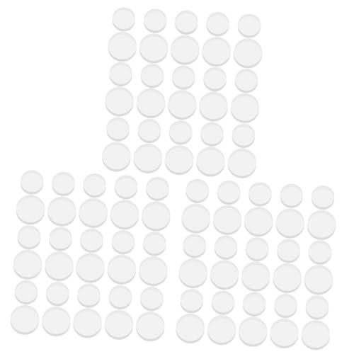 Lurrose 3 Sätze Anti-rutsch-Dichtung Klare Schreibtischunterlage Möbel Essen Stoßfänger Aus Glas Für Tischplatten Kabinetts -stoßstangen Gummi Transparent 30 Stück * 3 von Lurrose