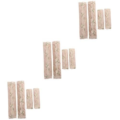 Lurrose 3 Sätze Teiliges Kühlschrank Griffschutzset Dekorative Abdeckung Für Küchengeräte Dickes Gestepptes Material Schützt Vor Kälte Und Schmutz Design Mit Für Einfache 4 Stück * 3 von Lurrose