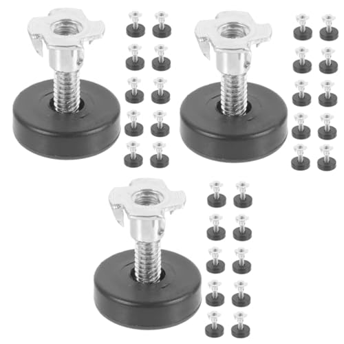 Lurrose 3 Sätze Verstellbare Möbelfüße Mit Schraubfunktion Höhenverstellbare Möbelgleiter Für Optimalen Ausgleich Und Schutz Von Böden Für Tische Stühle Sofas Und Schränke 12 Stück * 3 von Lurrose