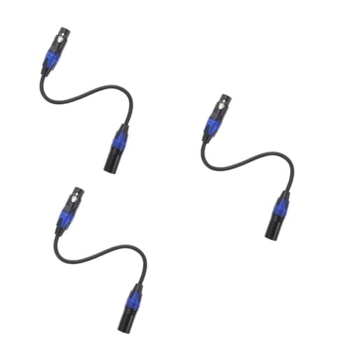 Lurrose 3 Stück Audio Kabel Xlr Male Female Mikrofonkabel Robustes und Flexibles Audio Line für Langlebige Nutzung für und Professionelle Mikrofone von Lurrose
