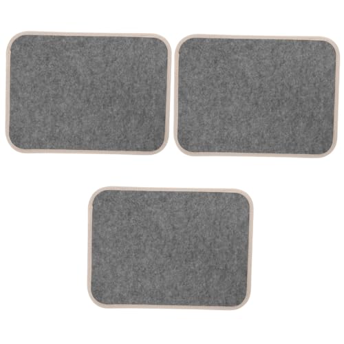 Lurrose 3 Stück Filzunterlage tischunterlage Table mats Filz tischdecke Tischschutzmatte Schreibpad Kalligraphie-Filzkissen Wassermalmatte Filzstoff Tischset aus Filz Tischpolster gefühlt von Lurrose