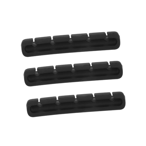 Lurrose 3 Stück Selbstklebende Kabelhalter für Schreibtisch Praktischer Kabelorganizer Clip aus Langlebigem Material zur Ordentlichen Fixierung von Strom USB Ladekabeln Am Arbeitsplatz von Lurrose