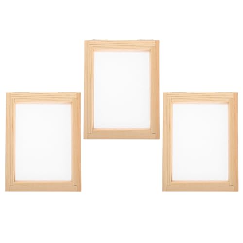 Lurrose 3-teiliges Papierherstellungssieb: DIY-Papierherstellungssieb aus Holz – Holzrahmen zum Basteln, handgefertigte Papierherstellungsform für Kinder, Kunsthandwerk, pädagogische Aktivitäten Lurrose 3-teiliges Papierherstellungssieb: DIY-Papierherstellungssieb aus Holz – Holzrahmen zum Basteln, handgefertigte Papierherstellungsform für Kinder, Kunsthandwerk, pädagogische Aktivitäten von Lurrose
