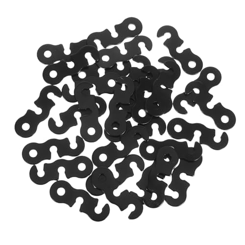 Lurrose 30 Stück Abspannleinen-Windseilschnallen – Zeltschnurspanner aus Aluminiumlegierung, Seilspanner für Wanderzelte, Camping, Outdoor-Aktivitäten, Schwarz Lurrose 30 Stück Abspannleinen-Windseilschnallen – Zeltschnurspanner aus Aluminiumlegierung, Seilspanner für Wanderzelte, Camping, Outdoor-Aktivitäten, Schwarz von Lurrose