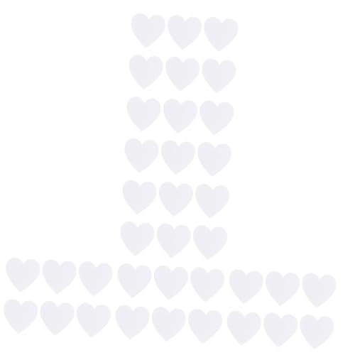 Lurrose 36 STK Ölgemäldetafel Acrylic Paint akrylfarbe Gemälde auf Leinwand mit Holzrahmen Herzform Holztablett weiße Farbe Baumwollbrett Malwerkzeuge klein Palette Ballonständer Malerei von Lurrose