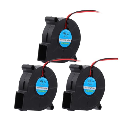 Lurrose 5015 Turbinen-gleichstrom-gebläse Für 3D-drucker 3-teiliges Set Kühllüfter Für 3D-Druck Und Elektronische Geräte von Lurrose